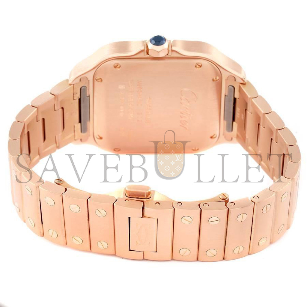 CARTIER SANTOS ROSE GOLD MIDSIZE 35.1MM  WATCH WGSA0008
